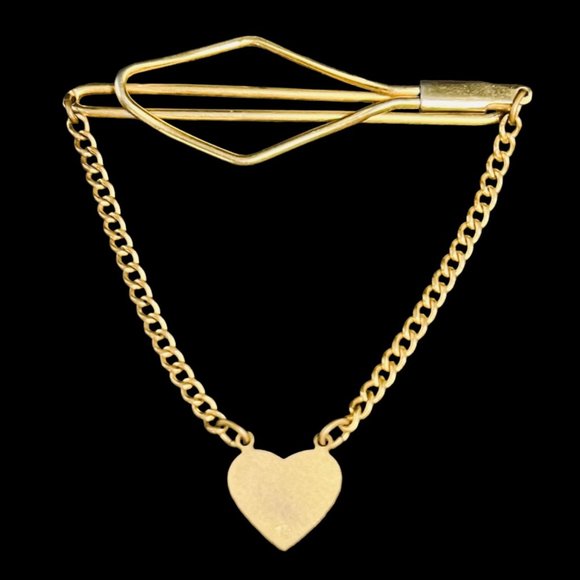 Vintage FHC Moose Gold Tone, Red And White Enamel Tie Bar (4886) - Picture 6 of 6